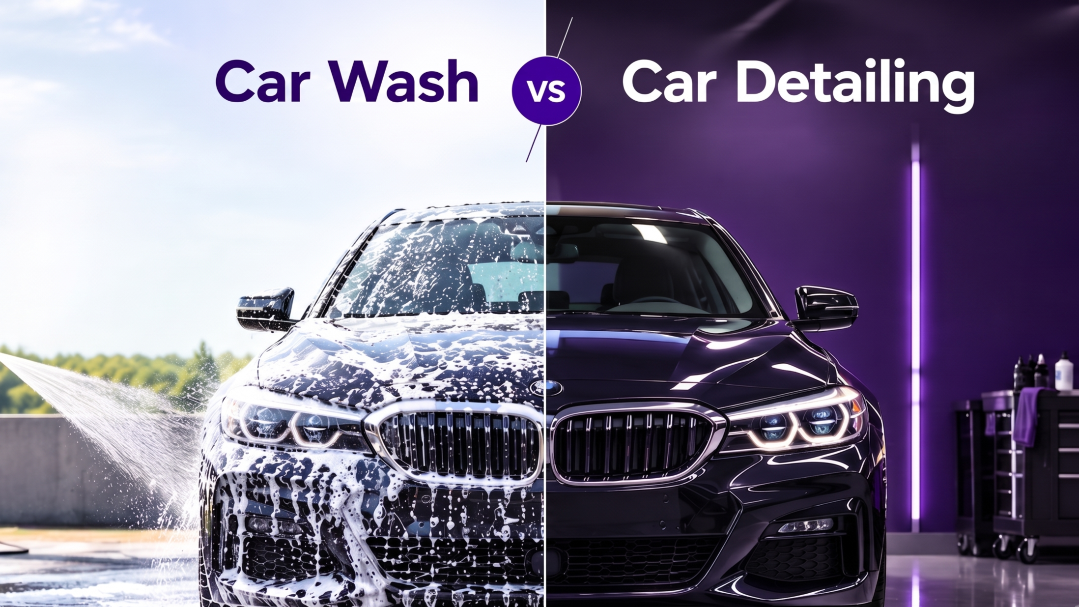 Car Wash vs Car Detailing: What's the Difference? 