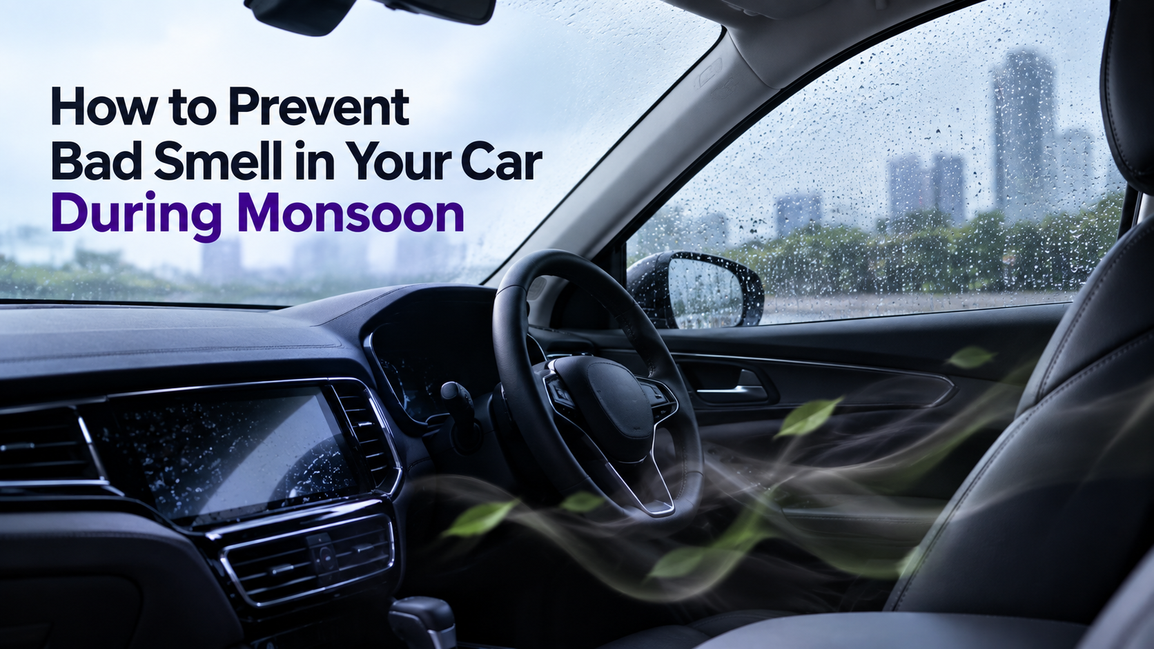 How to Prevent Bad Smell in Your Car During Monsoon