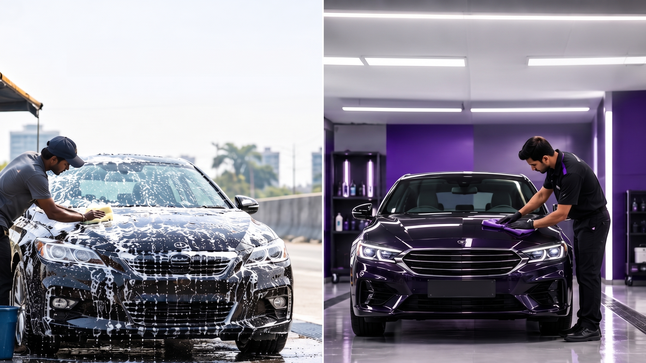 Roadside Car Wash vs Professional Car Wash: Which Is Better?